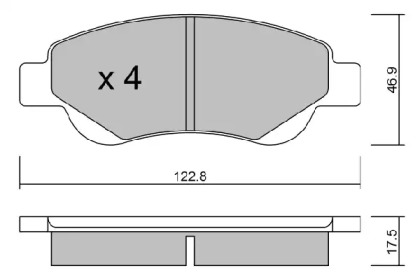 Комплект тормозных колодок AISIN BPTO-1008